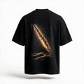 Al Quaa Galaxy Tee, oversized fit, back — the Milky Way rising over Al Quaa